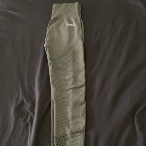 Olive Green Echt Seamless Workout Leggings.